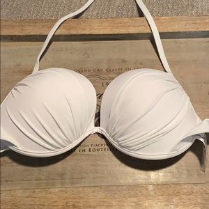 White bikini halter top light lift Shade and Shore